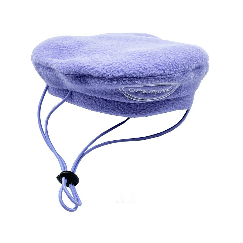 Dog Hat Polar Fleece Adjustable Retractable Beret - PIKAPIKA