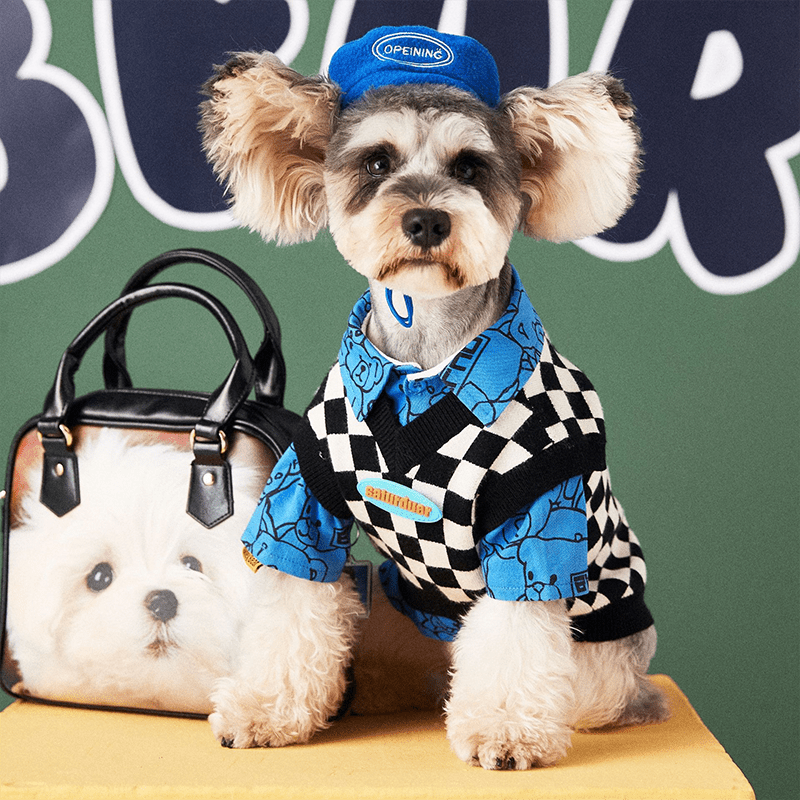 Dog Hat Polar Fleece Adjustable Retractable Beret - PIKAPIKA