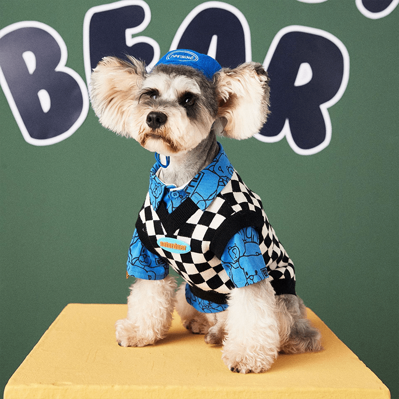 Dog Hat Polar Fleece Adjustable Retractable Beret - PIKAPIKA
