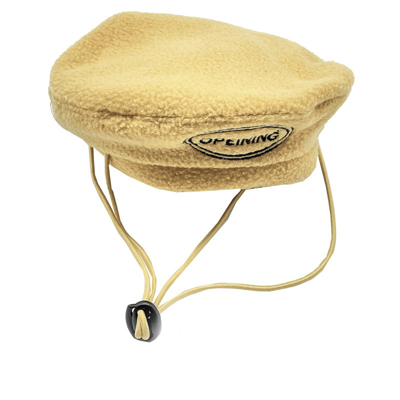 Dog Hat Polar Fleece Adjustable Retractable Beret - PIKAPIKA
