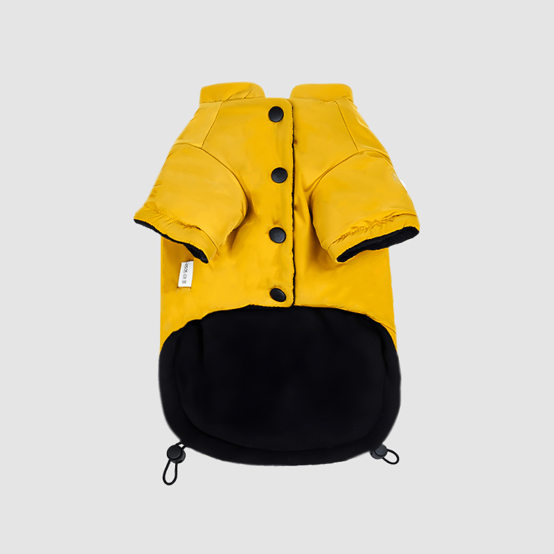 Dog Jacket Padded Button Coat Winter Warm Cover - PIKAPIKA
