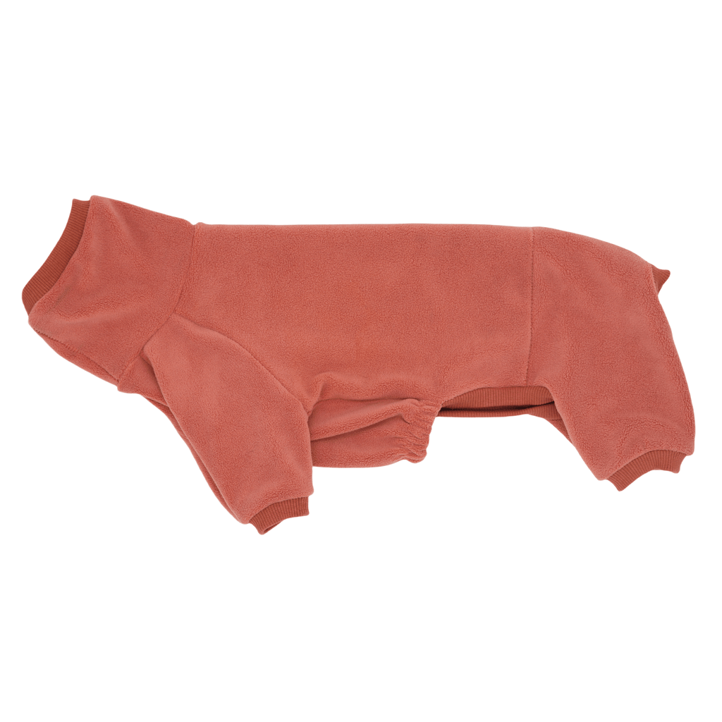 Dog Onesies Cotton Fleece Dachshund Clothes Red - PIKAPIKA