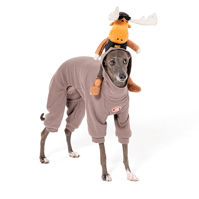 Dog Onesies Fleece Hoodie Clothes for Italian greyhound Whippet - PIKAPIKA