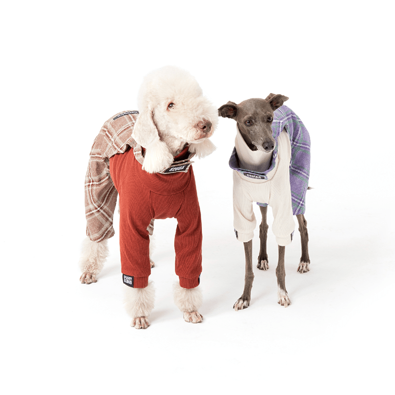 Dog Shirts Highneck Cotton Clothes for Italian Greyhound Whippet - PIKAPIKA