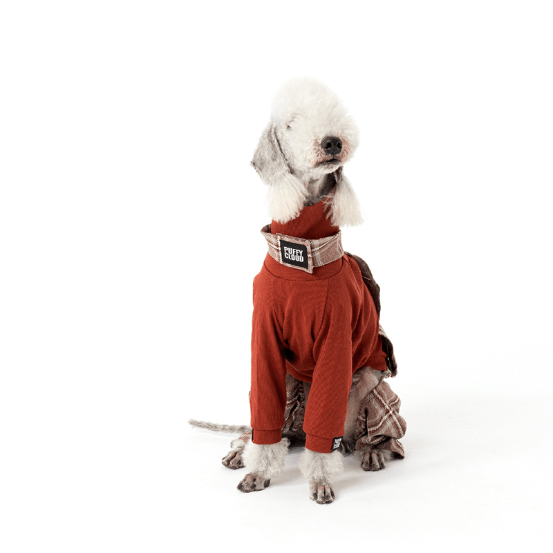 Dog Shirts Highneck Cotton Clothes for Italian Greyhound Whippet - PIKAPIKA