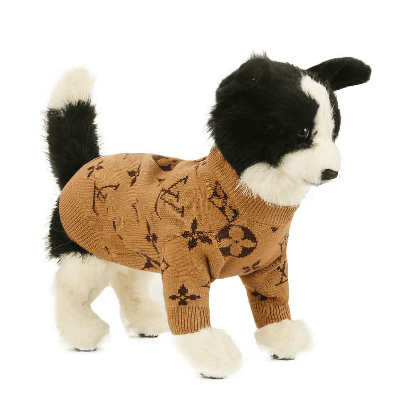 Dog Sweater Knit Wear Cat Sweater Designer Clothes - PIKAPIKA