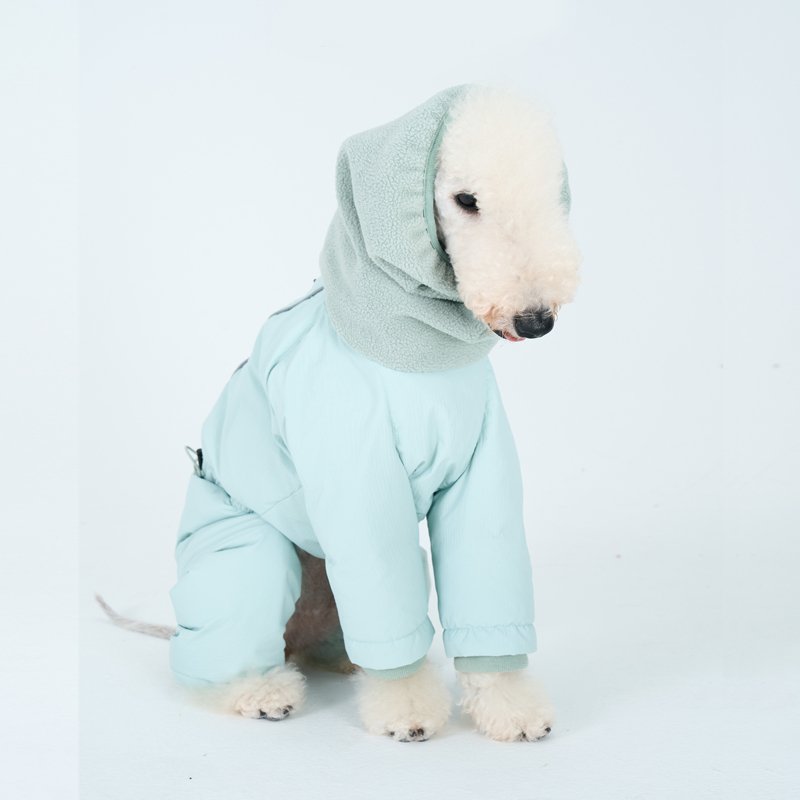 Down Padded Jacket 4Legs Warm Bedlington Dog Clothes - PIKAPIKA