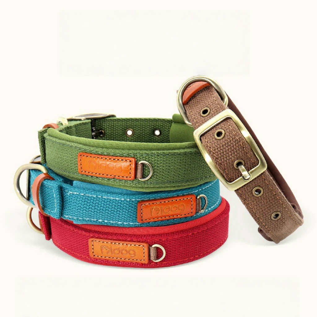 Durable Adjustable Dog Collar Pet Necklace with ID Tag - PIKAPIKA