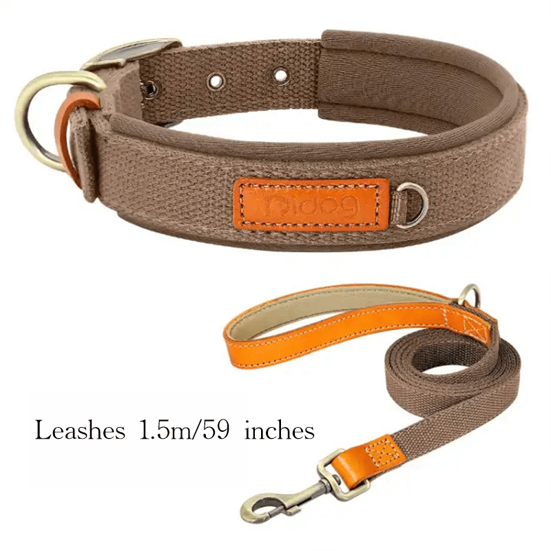 Durable Adjustable Dog Collar Pet Necklace with ID Tag - PIKAPIKA