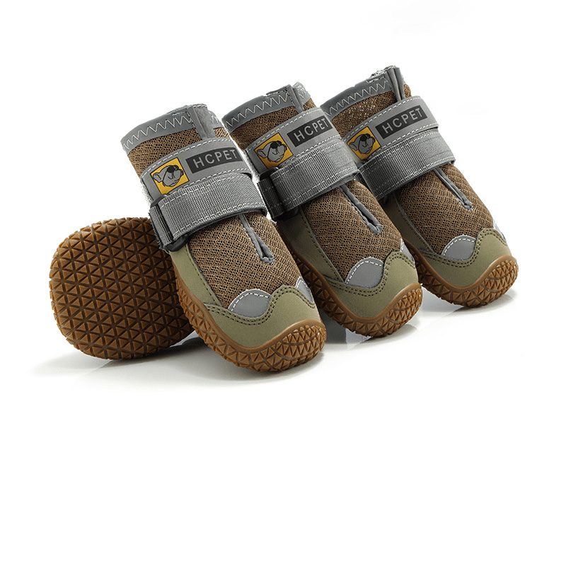 Durable Anti - Slip Dog Boots Summer Breathable Mesh Shoes - PIKAPIKA