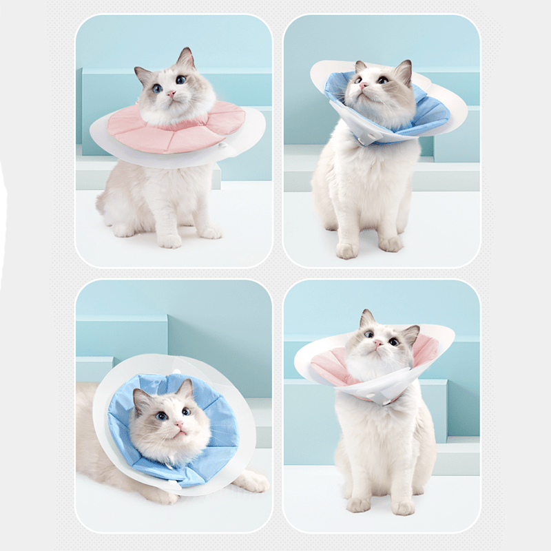 Extended Double - Layer Elizabeth Collar Cat Recovery Cone - PIKAPIKA
