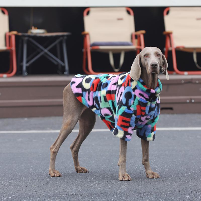 Faux Fur Jacket Big Dog Coat Large Size Dog Clothes Zip Outwear - PIKAPIKA