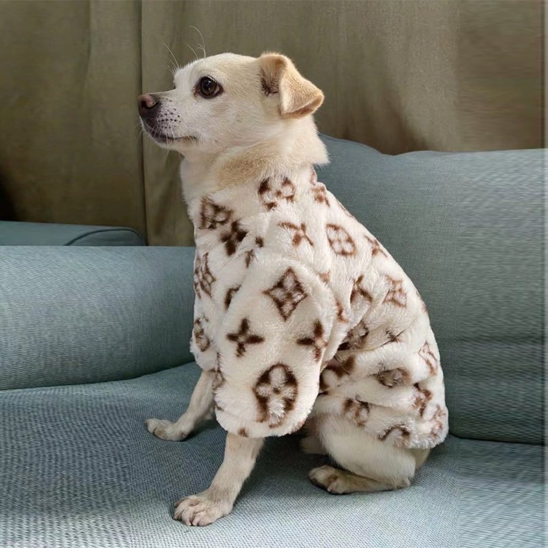 Faux Fur Zip Coat Jacket Dog Clothes Hot Likes - PIKAPIKA