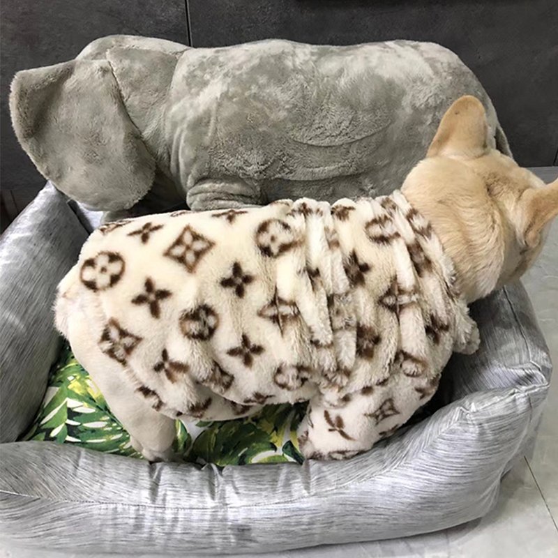 Faux Fur Zip Coat Jacket Dog Clothes Hot Likes - PIKAPIKA