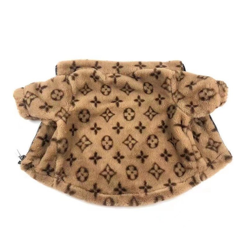 Faux Fur Zip Coat Jacket Dog Clothes Hot Likes - PIKAPIKA
