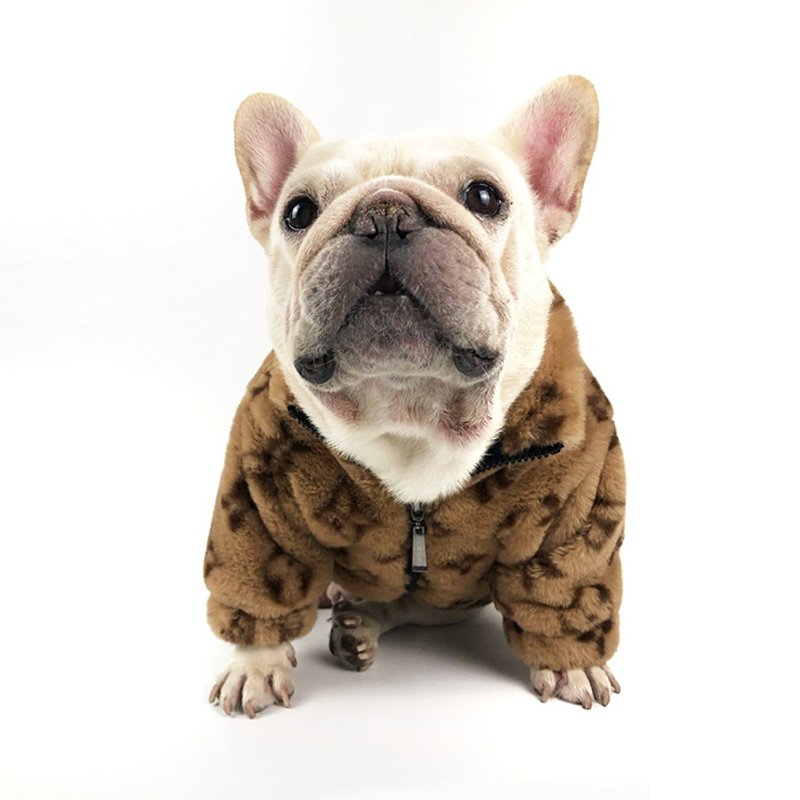 Faux Fur Zip Coat Jacket Dog Clothes Hot Likes - PIKAPIKA