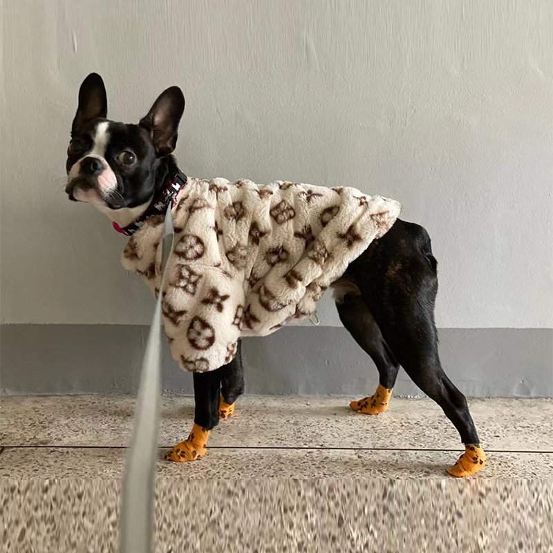 Faux Fur Zip Coat Jacket Dog Clothes Hot Likes - PIKAPIKA