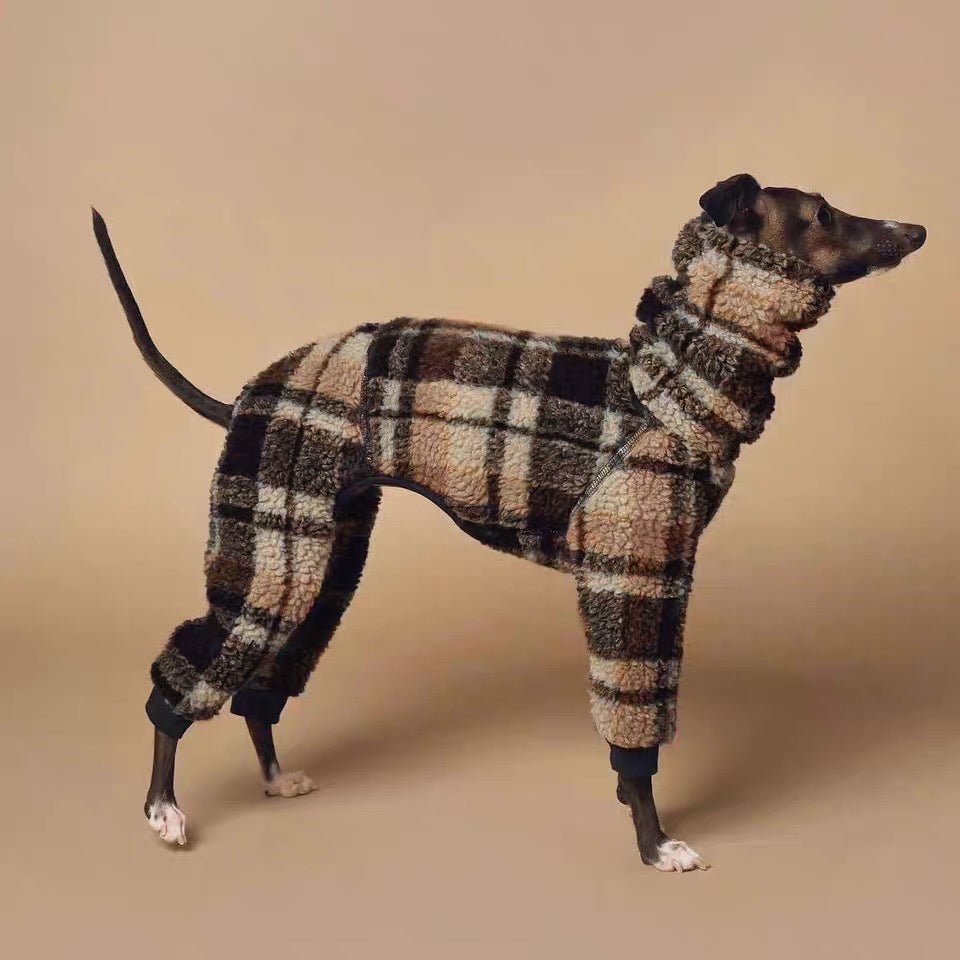 Fleece Dog Onesies Turtleneck Warm Italian greyhound Whippet Clothes - PIKAPIKA