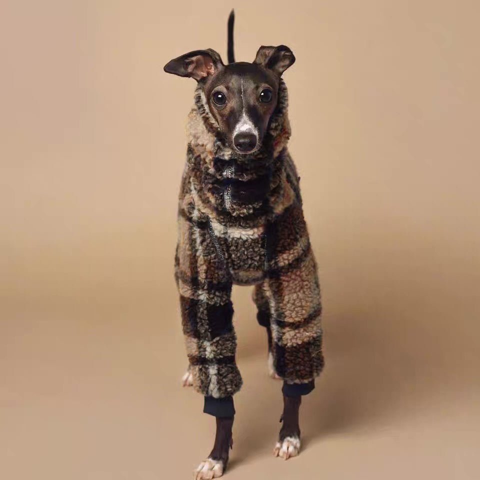 Fleece Dog Onesies Turtleneck Warm Italian greyhound Whippet Clothes - PIKAPIKA
