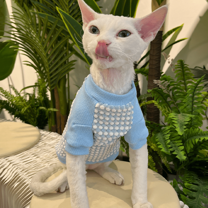 Fleece Lined Warm Stretch Outfit Devon & Sphynx Cat Clothes - PIKAPIKA