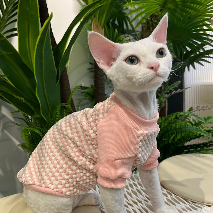 Fleece Lined Warm Stretch Outfit Devon & Sphynx Cat Clothes - PIKAPIKA