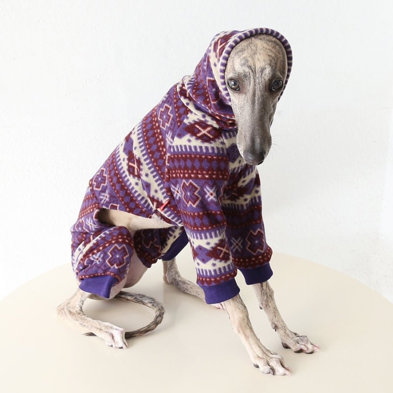 Fleece Onesie Italian Greyhound Whippet Dog Clothes - PIKAPIKA