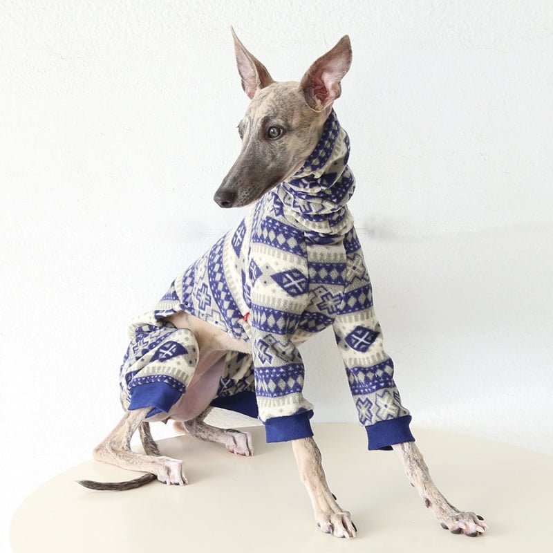 Fleece Onesie Italian Greyhound Whippet Dog Clothes - PIKAPIKA