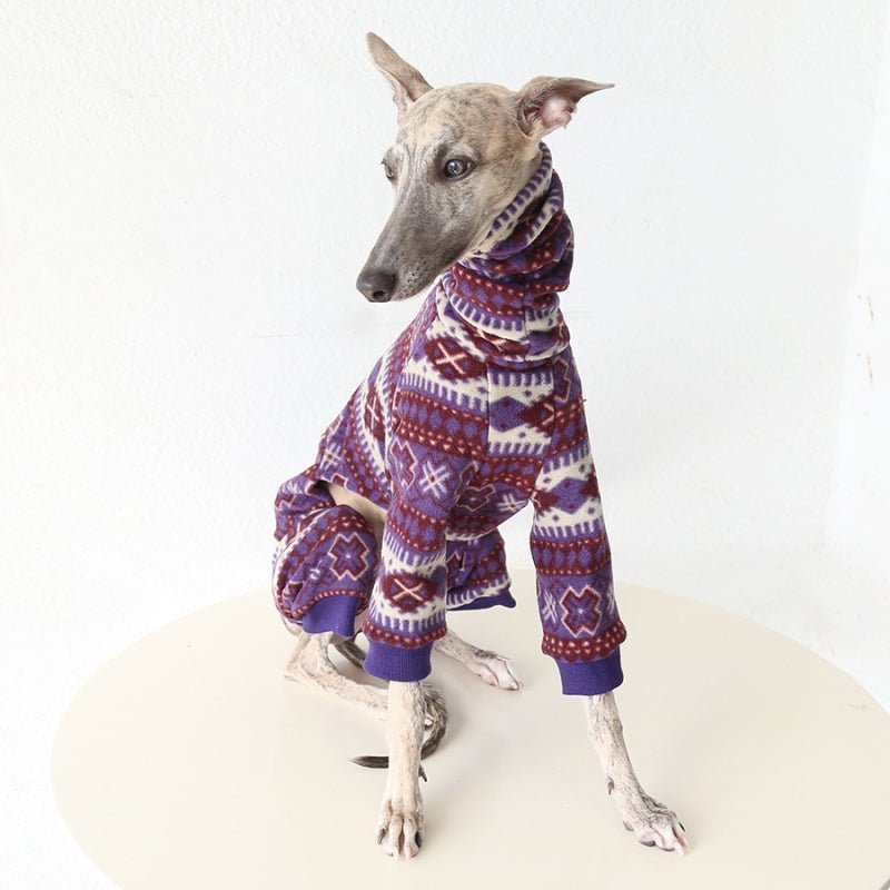 Fleece Onesie Italian Greyhound Whippet Dog Clothes - PIKAPIKA