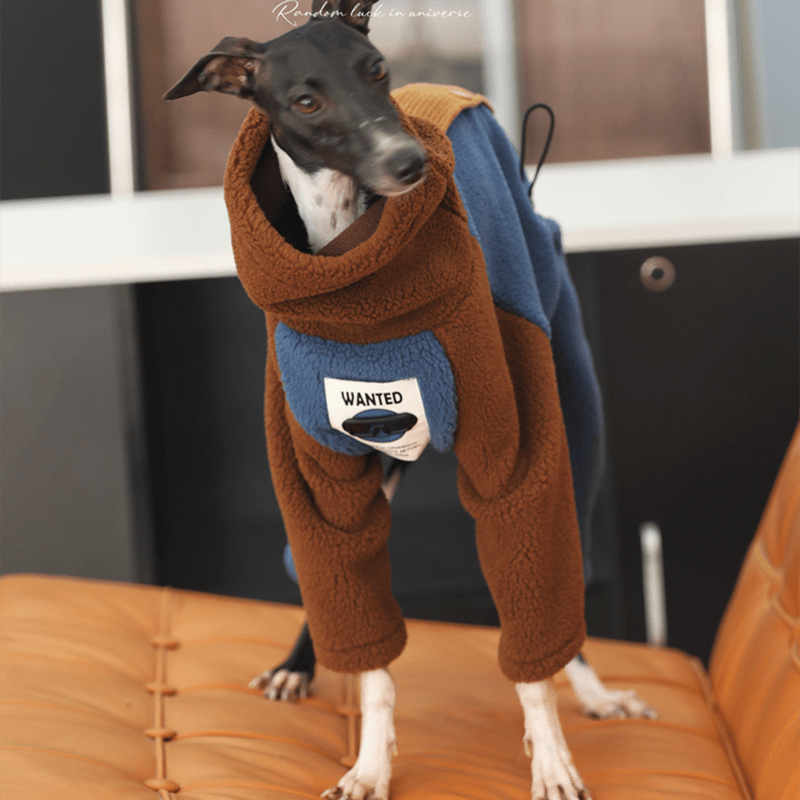 Fleece Onesies 4Legs Italian Greyhound Whippet Dog Clothes Multicolor - PIKAPIKA