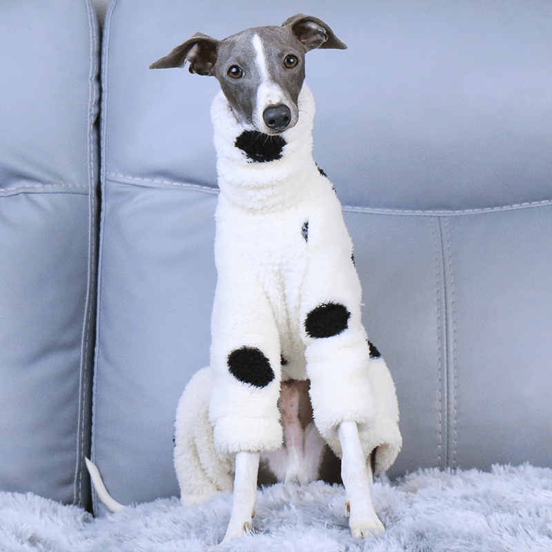 Fleece Onesies Milk Cow Italian Greyhound Whippet Dog Clothes - PIKAPIKA
