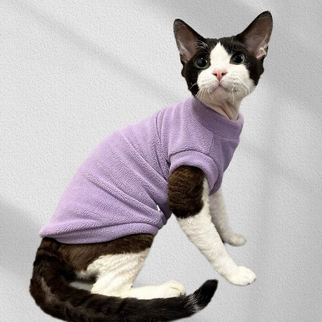 Fleece Shirts Cat Pajamas Soft Wear Warm Clothes Multicolor - PIKAPIKA