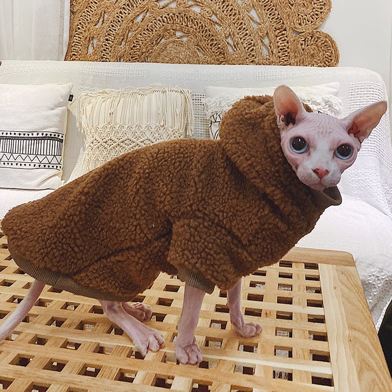 Fleece Shirts Sphynx Cat Clothes - PIKAPIKA