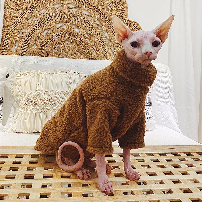 Fleece Shirts Sphynx Cat Clothes - PIKAPIKA