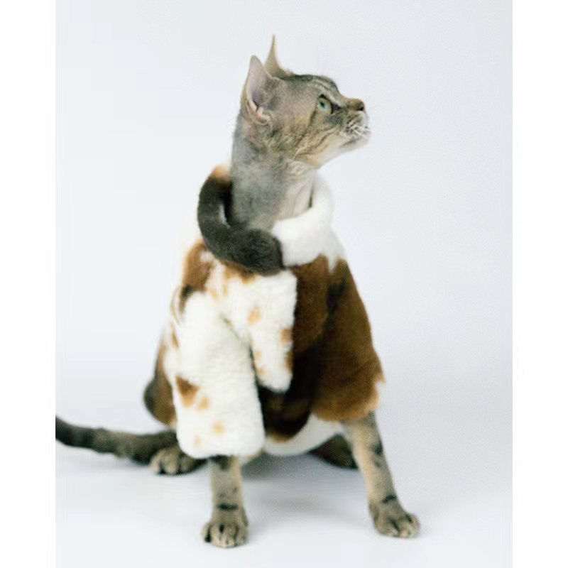 Fleece Thicked Warm Fur Coat Sphynx Cat Clothes - PIKAPIKA