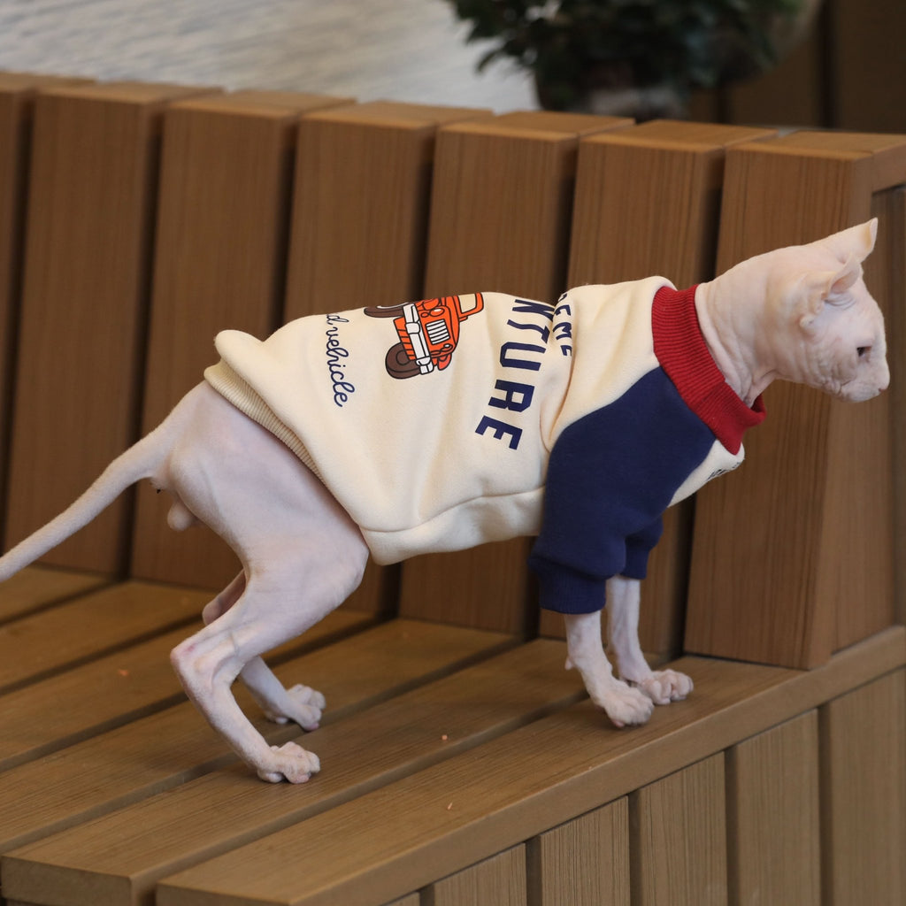 Fleece Winter Shirts for Sphynx Cat Warm Clothes - PIKAPIKA