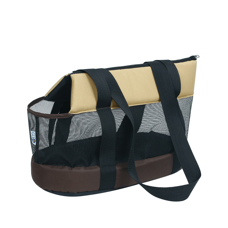 Foldable Breathable Mesh Shoulder Travel Bag Portable Pet Carrier - PIKAPIKA
