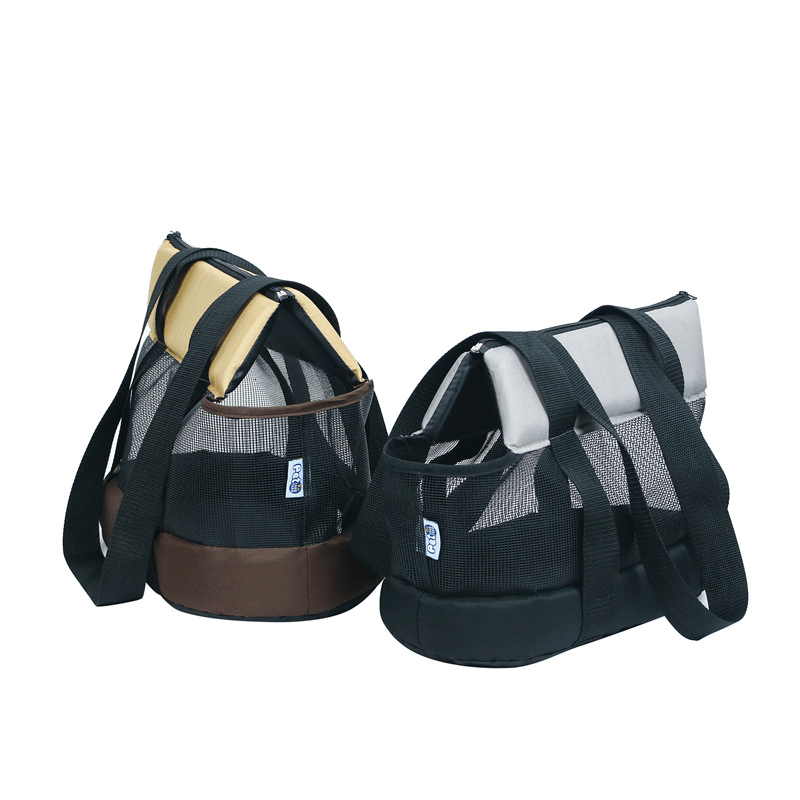 Foldable Breathable Mesh Shoulder Travel Bag Portable Pet Carrier - PIKAPIKA