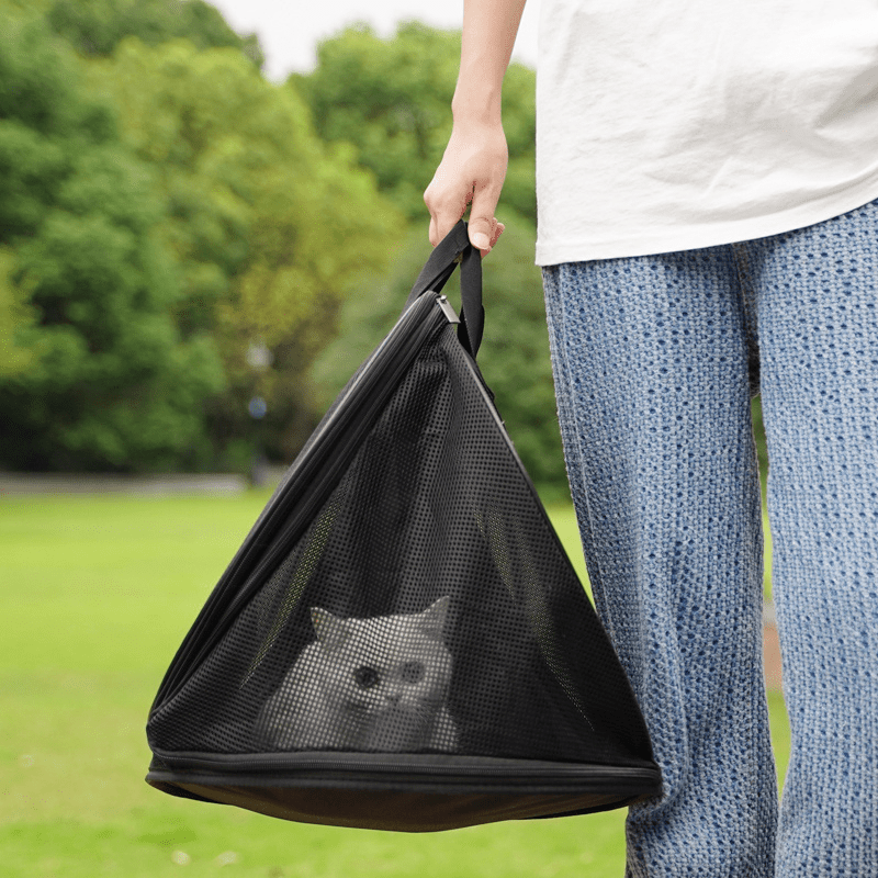 Foldable Breathable Travel Bag Large Capacity Portable Pet Carrier Tote - PIKAPIKA