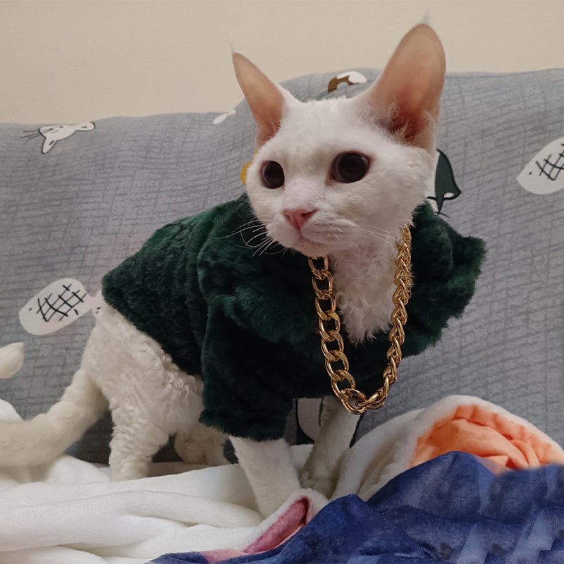 Fur Coat Sphynx Cat Clothes - PIKAPIKA