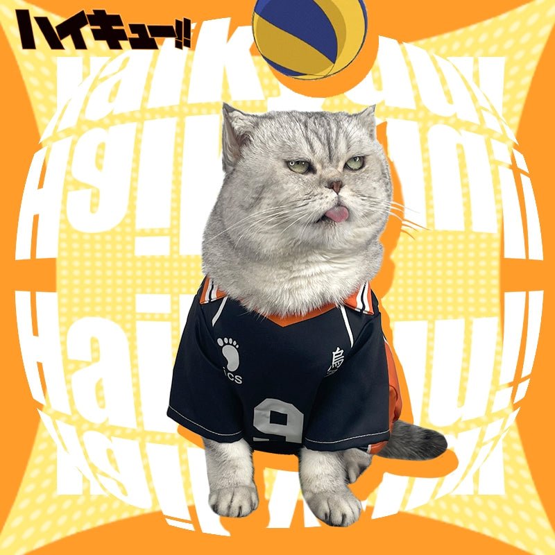 Haikyuu Tobio Kageyama Pet T-Shirt Cat Cosplay Volleyball Outfit - PIKAPIKA