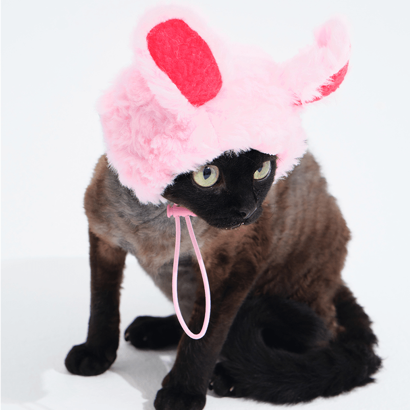 Halloween Bunny Warm Fluffy Hat Sphynx Cat - PIKAPIKA