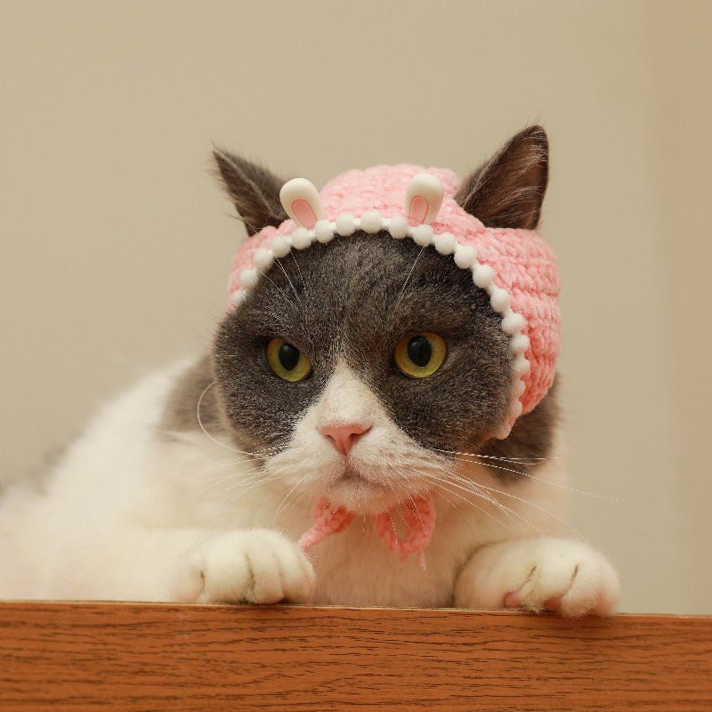 Halloween Costume Funny Knit Cat Hat - PIKAPIKA