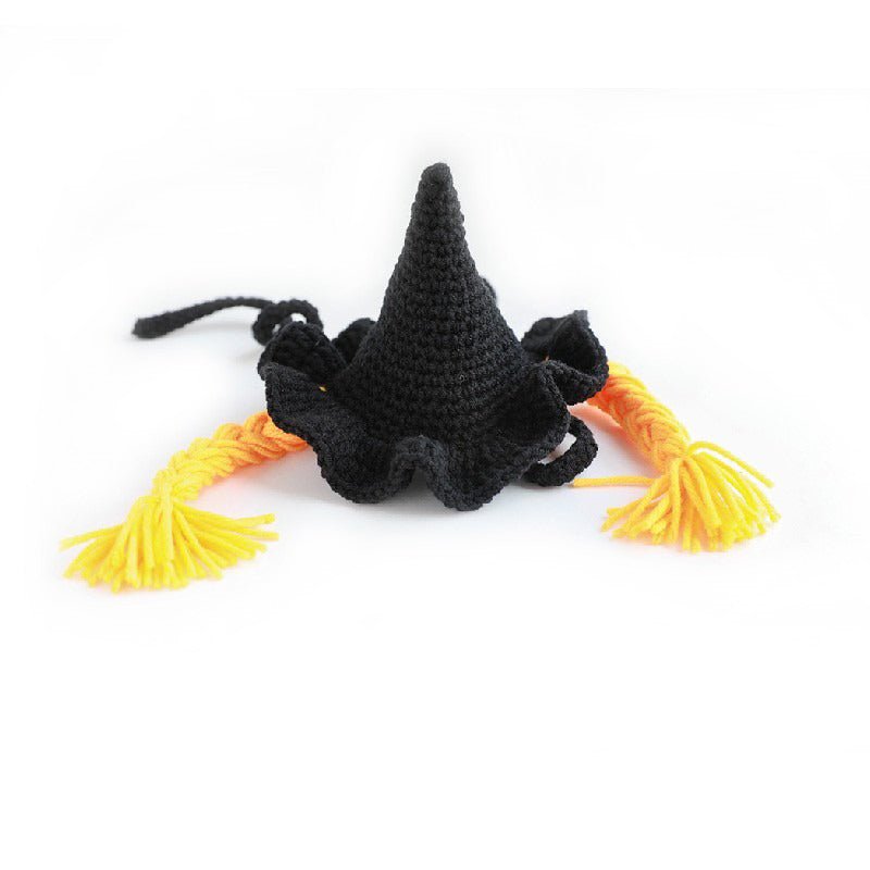 Halloween Costume Funny Knit Cat Hat Bib - PIKAPIKA