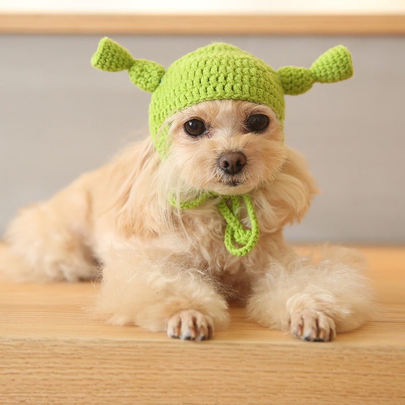 Halloween Costume Funny Knit Dog & Cat Hat - PIKAPIKA