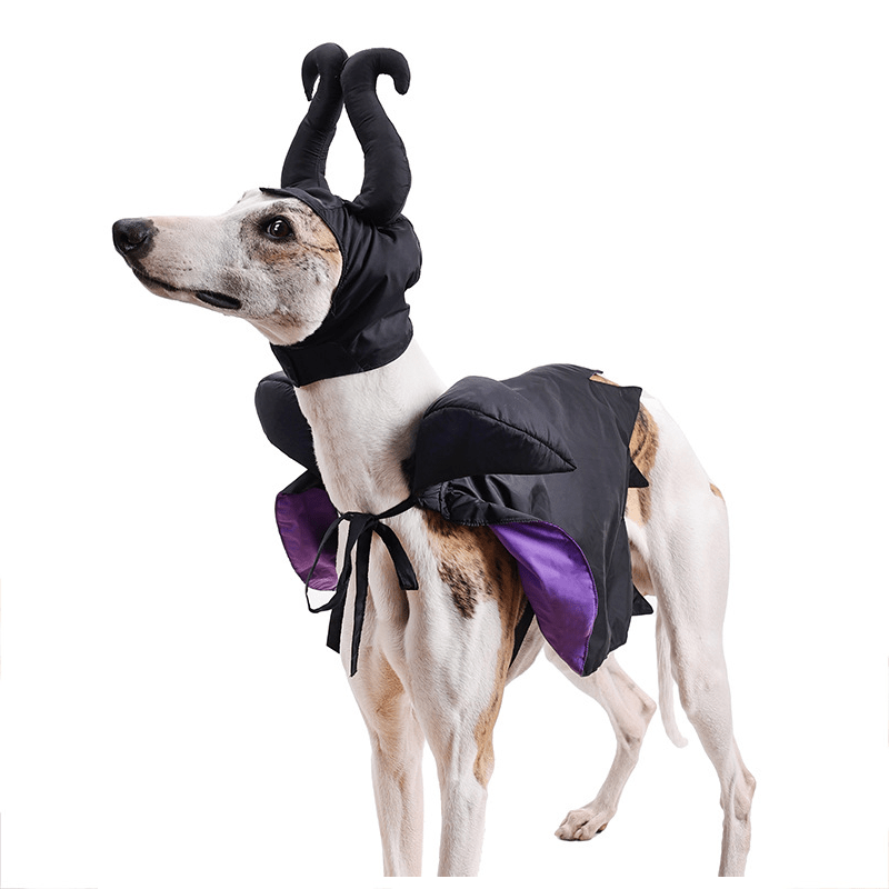 Halloween Maleficent Costume Pet Cloak Dog Funny Dress - Up Outfit - PIKAPIKA