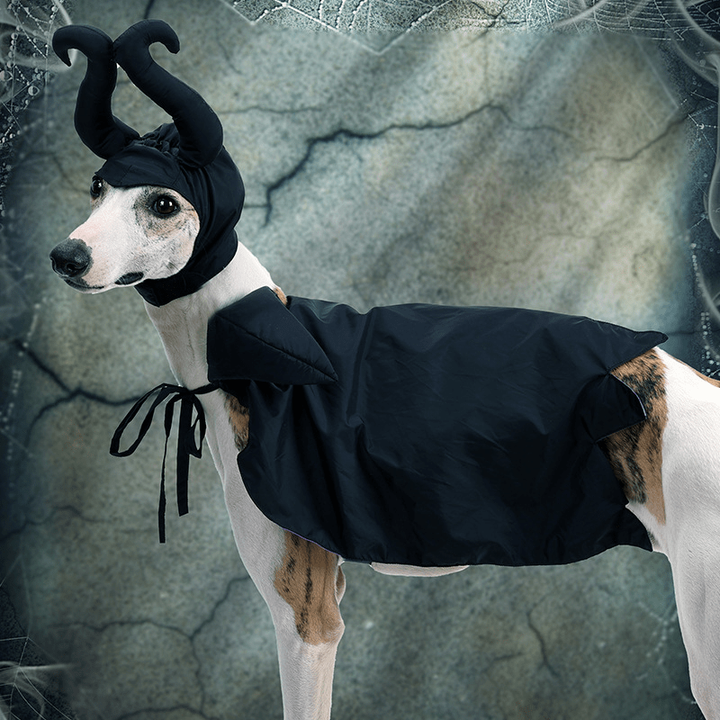Halloween Maleficent Costume Pet Cloak Dog Funny Dress-Up Outfit