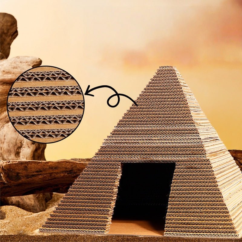 Halloween Pyramid Cat House Scratcher Durable Non - Shedding All - Season Cat Tower - PIKAPIKA