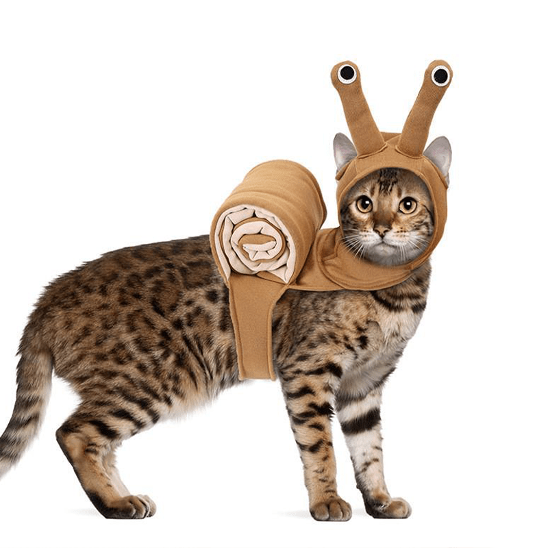 Halloween Snail Pet Costume Cute Dog Cat Outfit Funny Party Clothes - PIKAPIKA
