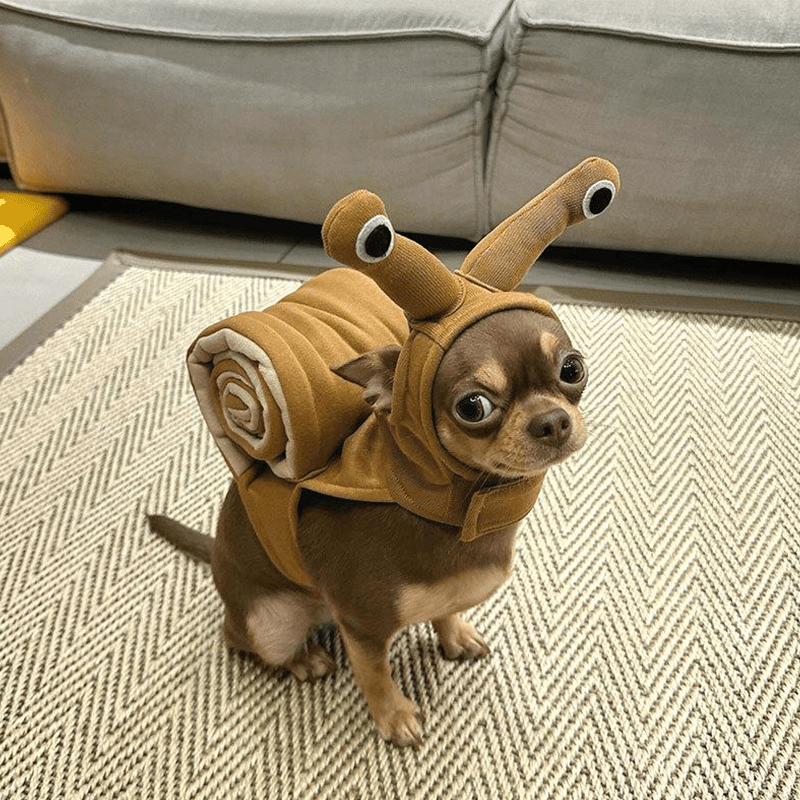Halloween Snail Pet Costume Cute Dog Cat Outfit Funny Party Clothes - PIKAPIKA