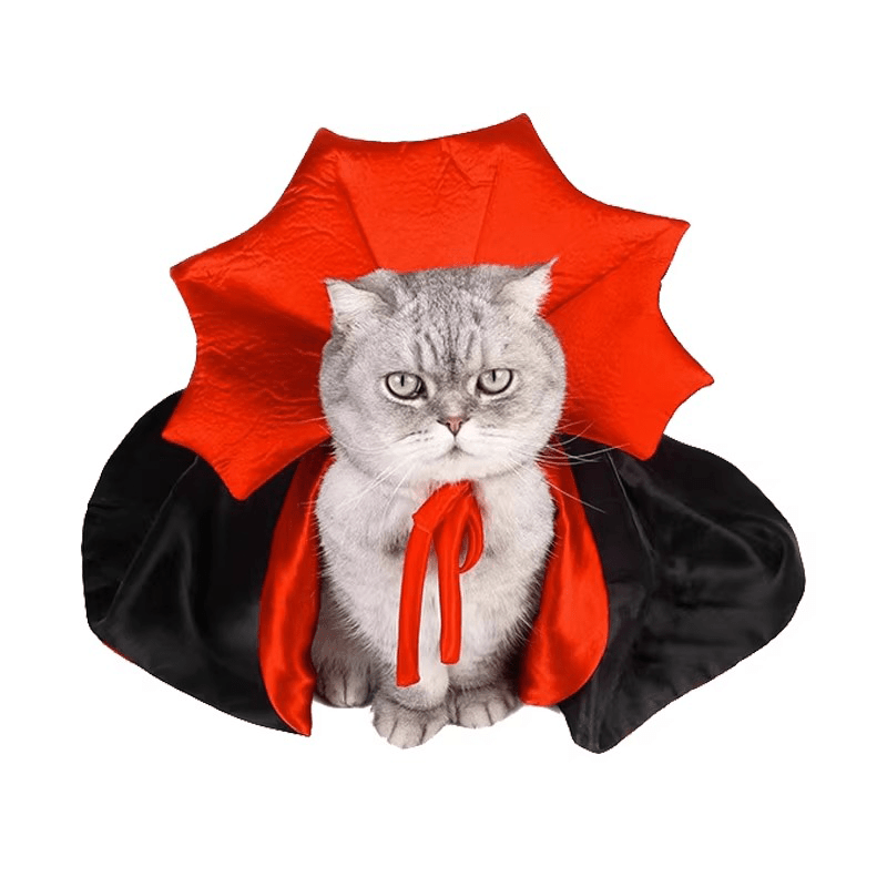 Halloween Vampire Magician Cloak Pet Costume Cat Funny Cape - PIKAPIKA